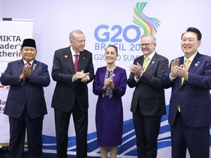 Video: Momen Prabowo Bertemu Pemimpin MIKTA di Sela KTT G20 Brasil