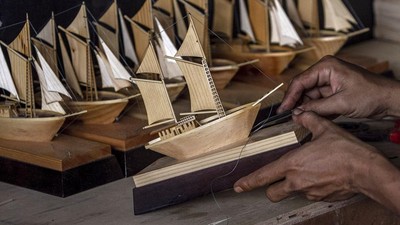 Mantap! Kerajinan Limbah Kayu dari Banten Tembus Pasar Luar Negeri