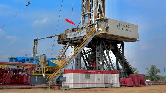 Rig ukuran besar yang digunakan pada eksplorasi MNK Gulamo dengan tenaga 1.500 horsepower (Dok PT PHR)