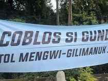 Bawaslu Tabanan Minta Spanduk Coblos Si Gundul Dicopot