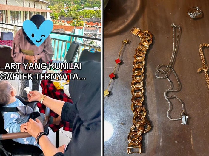 Wanita ini mengungkap perilaku asisten rumah tangganya yang mencuri dan berani memalsukan perhiasan emasnya. Postingan tersebut langsung viral di media sosial.