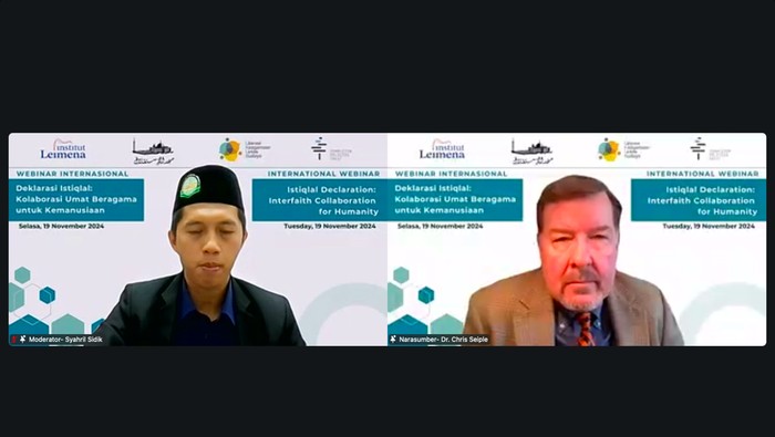 Webinar mederasi beragama Istiqlal