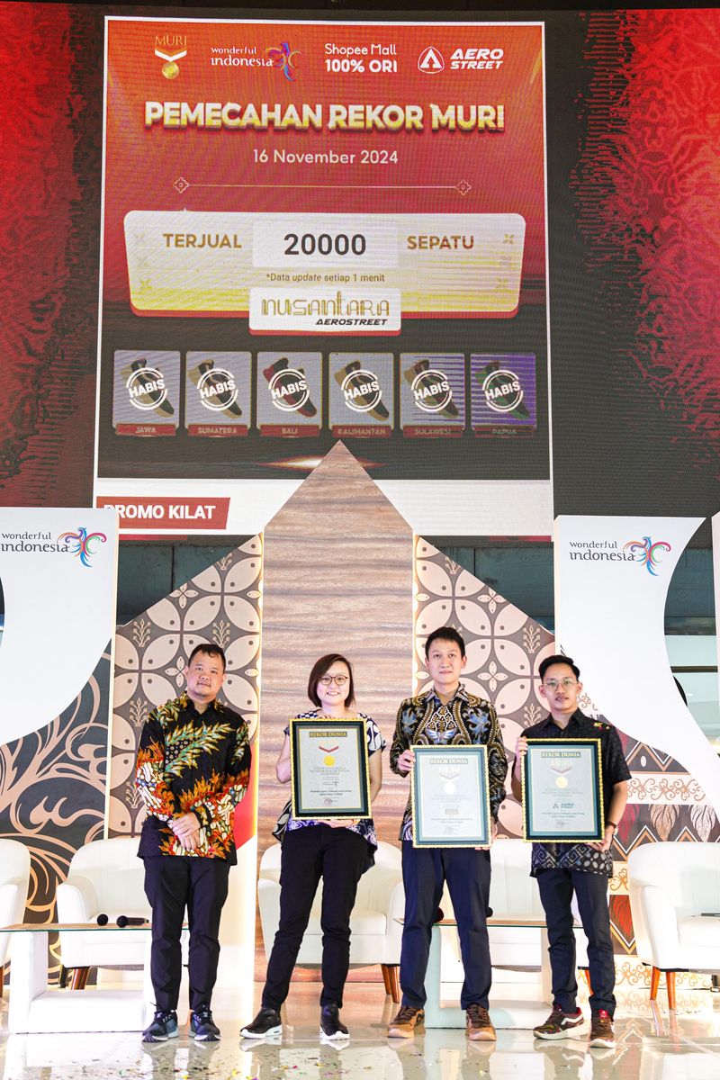 Aerostreet X Wonderful Indonesia Didukung Shopee Pecahkan Rekor MURI