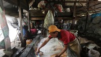 Sampah ini akan dikirim ke Medan, Sumatera Utara setelah dilakukan pencacahan serta pengepresan.