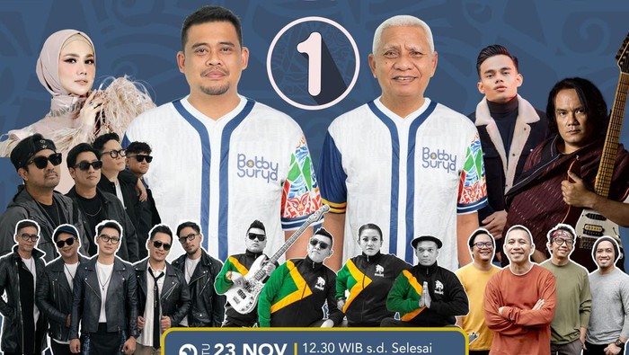 Bobby-Surya bakal gelar kampanye akbar di Medan. (Foto: Istimewa).