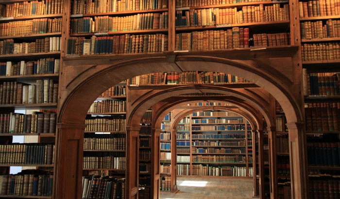 Ilustrasi perpustakaan