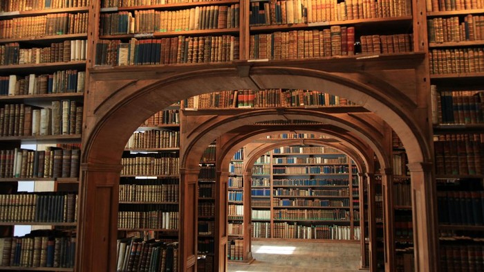 Ilustrasi perpustakaan