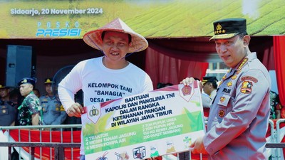 Kapolri-Panglima TNI Beri Bantuan, Dukung Program Ketahanan Pangan di Jatim