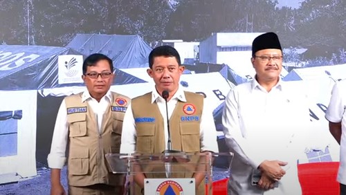 Konferensi pers BNPB, Rabu (20/11/2024). (Youtube)
