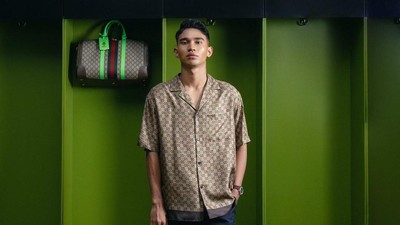 7 Potret Marselino Ferdinan Jago Pose di Luar Lapangan, Jadi Model Gucci