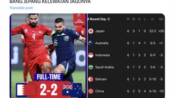 Mampu bersaing di grup neraka, level Timnas Indonesia sudah naik. Foto: X.com