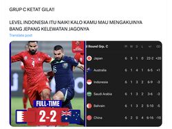 Meme Grup C Saling Baku Hantam Kecuali Jepang