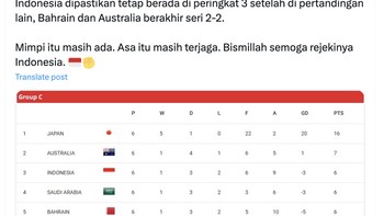 Mimpi itu masih ada, semoga rezeki Indonesia bisa lolos ke Piala Dunia 2026. Foto: X.com