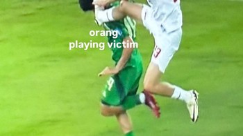 Ada yang beranggapan Timnas Indonesia memang perlu pemain mode preman seperti Hubners agar tidak ditindas. Foto: Screenshot media sosial