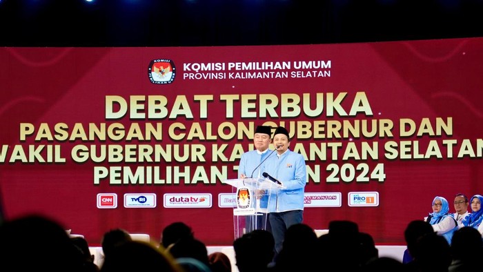 Pasangan calon gubernur dan wakil gubernur Kalimantan Selatan (Kalsel) Muhidin-Hasnuryadi Sulaiman.