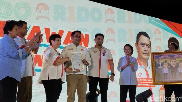 Pandawa 5 binaan Luhut Pandjaitan dukung RK. (Maulana Ilhami Fawdi/detikcom).