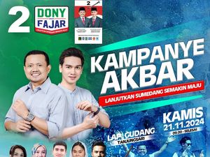 Besok Paslon Dony-Fajar Gelar Kampanye Akbar di Sumedang