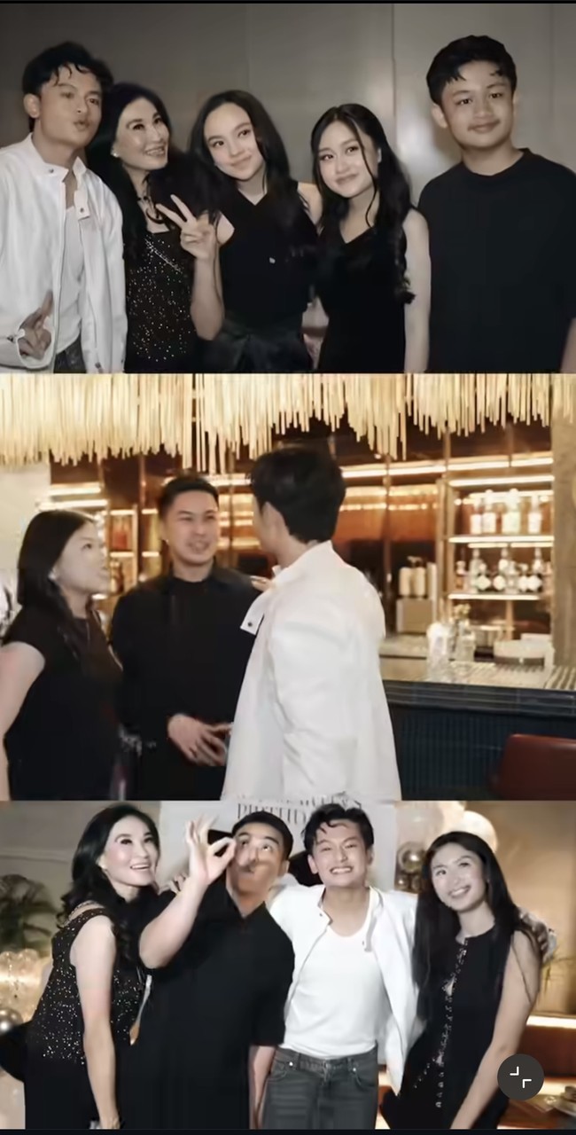 Pesta ulang tahun Randy tampak ramai dihadiri oleh keluarga dan rekan-rekannya. Salah satu yang terlihat hadir dan cukup mencuri atensi ialah Lyodra. Pamer kedekatan, keduanya pun digosipkan punya hubungan spesial. Foto: Instagram/@randymartinnn