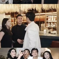 Pesta ulang tahun Randy tampak ramai dihadiri oleh keluarga dan rekan-rekannya. Salah satu yang terlihat hadir dan cukup mencuri atensi ialah Lyodra. Pamer kedekatan, keduanya pun digosipkan punya hubungan spesial. Foto: Instagram/@randymartinnn