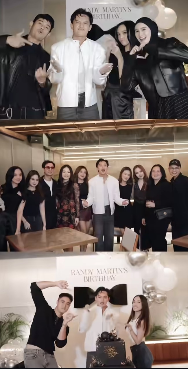 Lyodra dan para tamu undangan yang hadir tampil kompak mengenakan busana berwarna hitam. Hatiku penuh sekali semalam. Thank you all! tulis Randy dalam unggahannya. Foto: Instagram/@randymartinnn