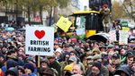 Ribuan Petani Inggris Geruduk Jalanan London Tolak Kebijakan Pajak