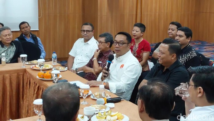 RK di acara Konsolidasi Jaringan Katolik di Pejompongan, Jakarta Pusat, Rabu (20/11/2024).