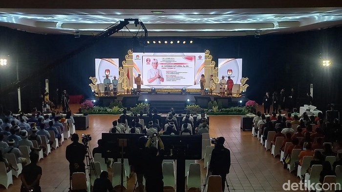 Suasa debat Pilbup Buleleng, Rabu (20/11/2024).