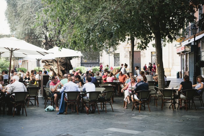 Suasana turis di Majorca, Spanyol
