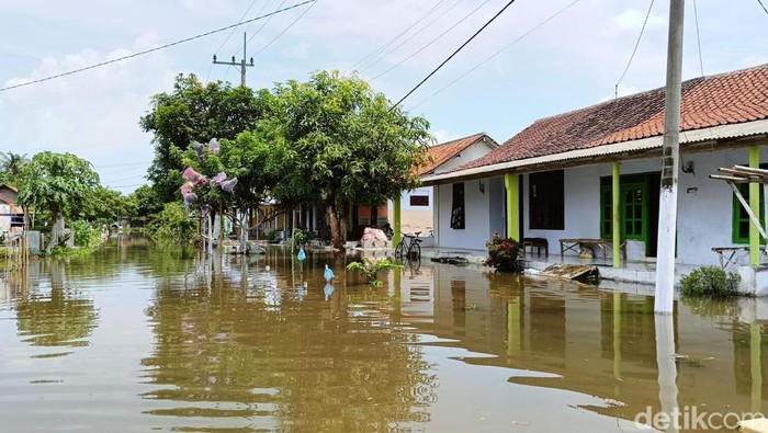 banjir di Kecamatan Rowokangkung Lumajang menimpa 300 KK gegara luapan air sungai