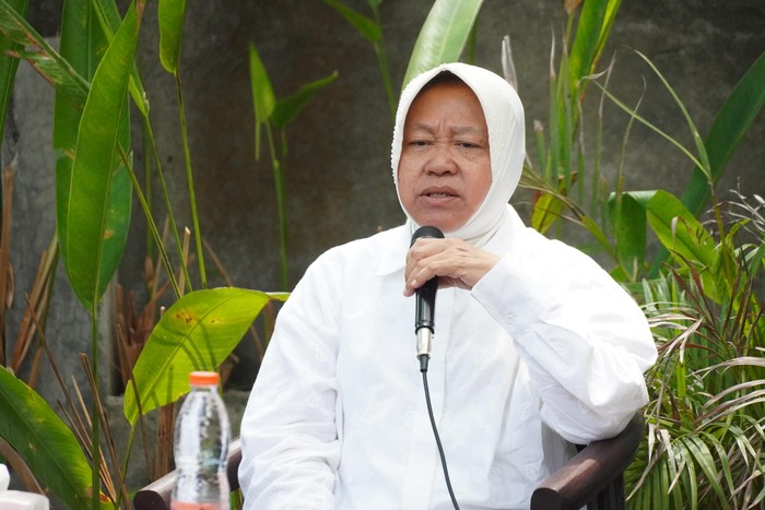 Calon gubernur Jawa Timur (Cagub Jatim) nomor urut 3 Tri Rismaharini