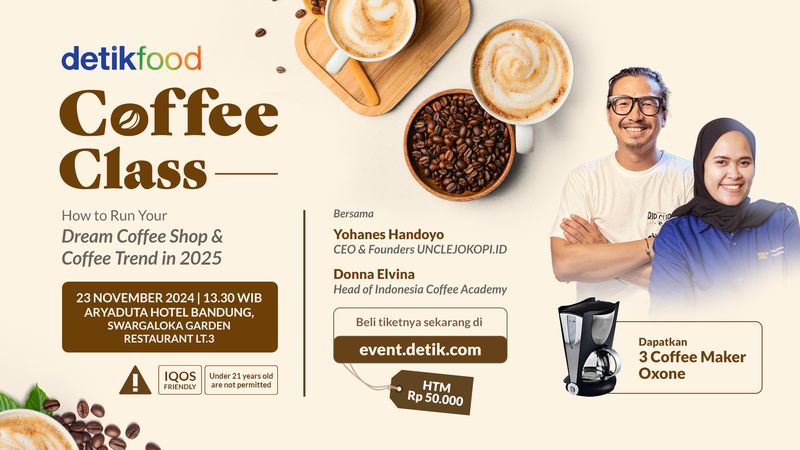 Tren Kopi dan Rahasia Sukese Bisnis Kopi Akan Dibahas di Coffee Class Ini