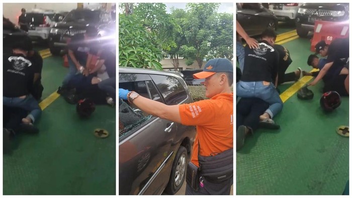Dua pelaku pecah kaca ditangkap polisi usai melakukan aksinya di Bandar Lampung.