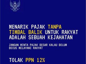 Heboh Garuda Biru Muncul Lagi, Kali Ini Ajakan Tolak PPN 12%
