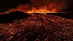 Potret Mengerikan Lava Panas Gunung Berapi di Islandia