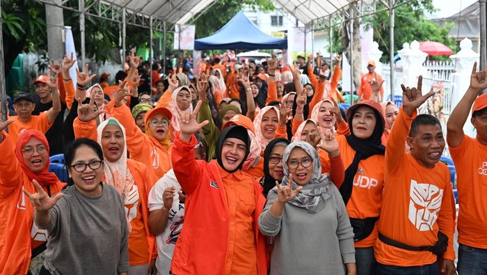 Calon wali Kota Makassar nomor urut 3 Indira Jusuf Ismail.