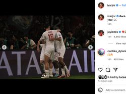 Perayaan Pemain Timnas di Instagram, Hubner Paling Gokil