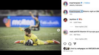 Malam bersejarah di GBK, tulis Maarten Paes. Foto: X.com