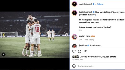 Perayaan Pemain Timnas di Instagram, Hubner Paling Gokil