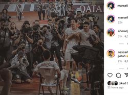 Perayaan Pemain Timnas di Instagram, Hubner Paling Gokil