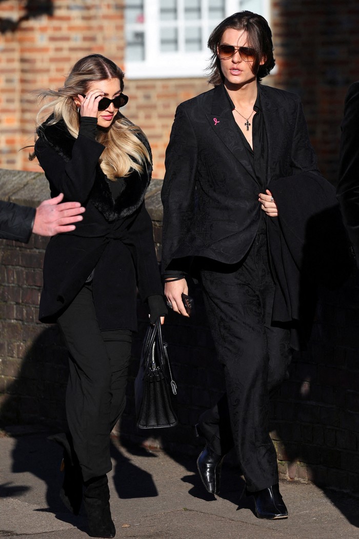 Kate Cassidy arrives to attend the funeral of former One Direction singer Liam Payne at St. Mary's Church in Amersham, near London, Britain, November 20, 2024. REUTERS/Toby Melville     TPX IMAGES OF THE DAY