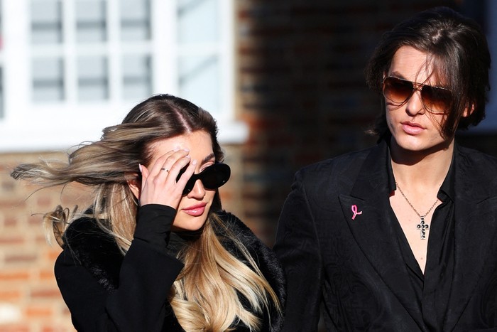 Kate Cassidy arrives to attend the funeral of former One Direction singer Liam Payne at St. Mary's Church in Amersham, near London, Britain, November 20, 2024. REUTERS/Toby Melville     TPX IMAGES OF THE DAY