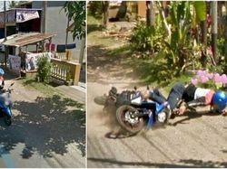 Lagi Apes, Aksi Kocak Ini Terekam Google Street View