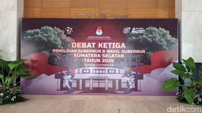 Persiapan Debat Ketiga Pilgub Sumsel 2024.