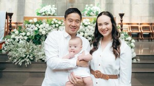 Pamela Bowie dikaruniai bayi laki-laki pada 18 Juni 2024. Bayi tersebut diberi nama Oliver Richard Gunawan. Foto: Instagram: @pammybowie