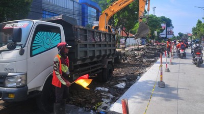 Potret Perbaikan Jalan di Kudus dengan Dana Cukai Tembakau