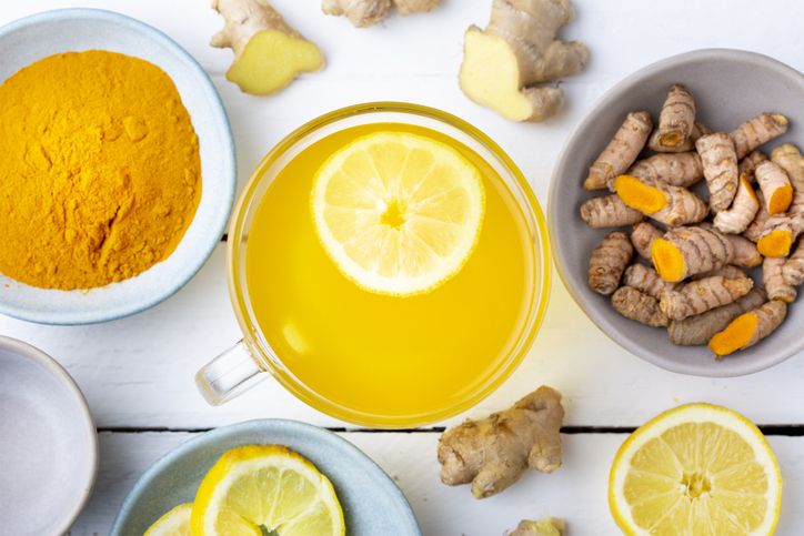 A concoction of lemon and turmeric is regularly consumed to maintain immunity