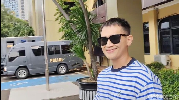 Rezky Aditya saat ditemui di Polres Jakarta Selatan.