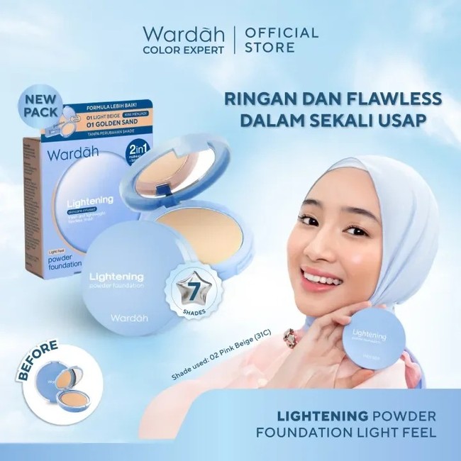 Wardah Lightening Powder Foundation Light Feel
