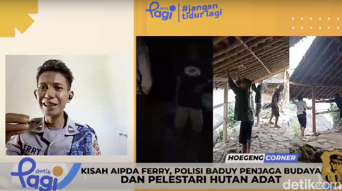 Aipda Ferry dalam Program Hoegeng Corner di detikPagi