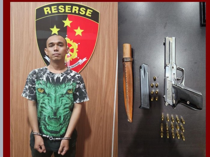 Eka Maulana Negara pelaku penembakan Angga Maurina di Muba ditangkap